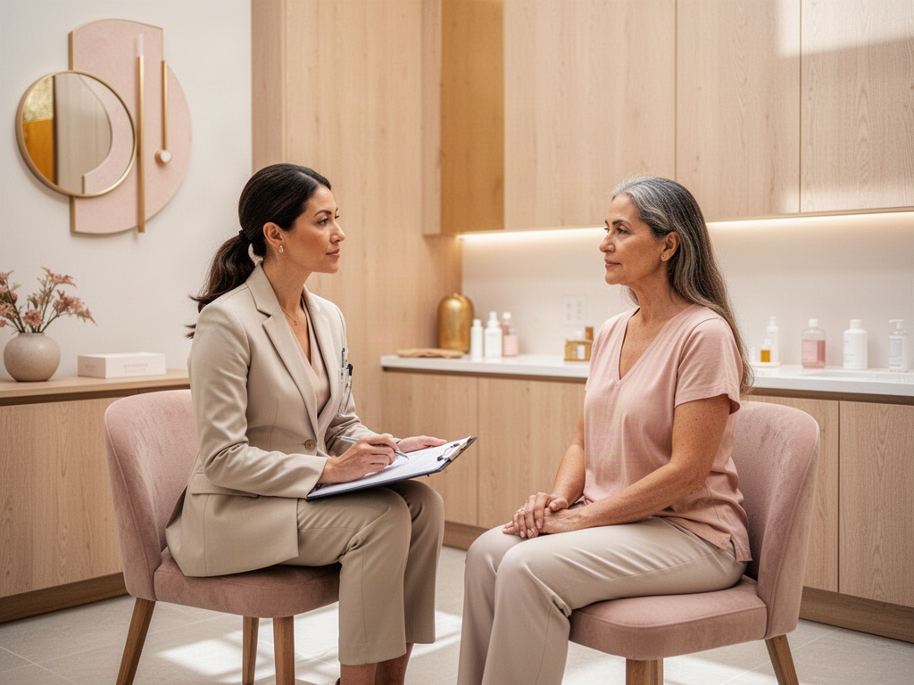 Private medical wellness consultation