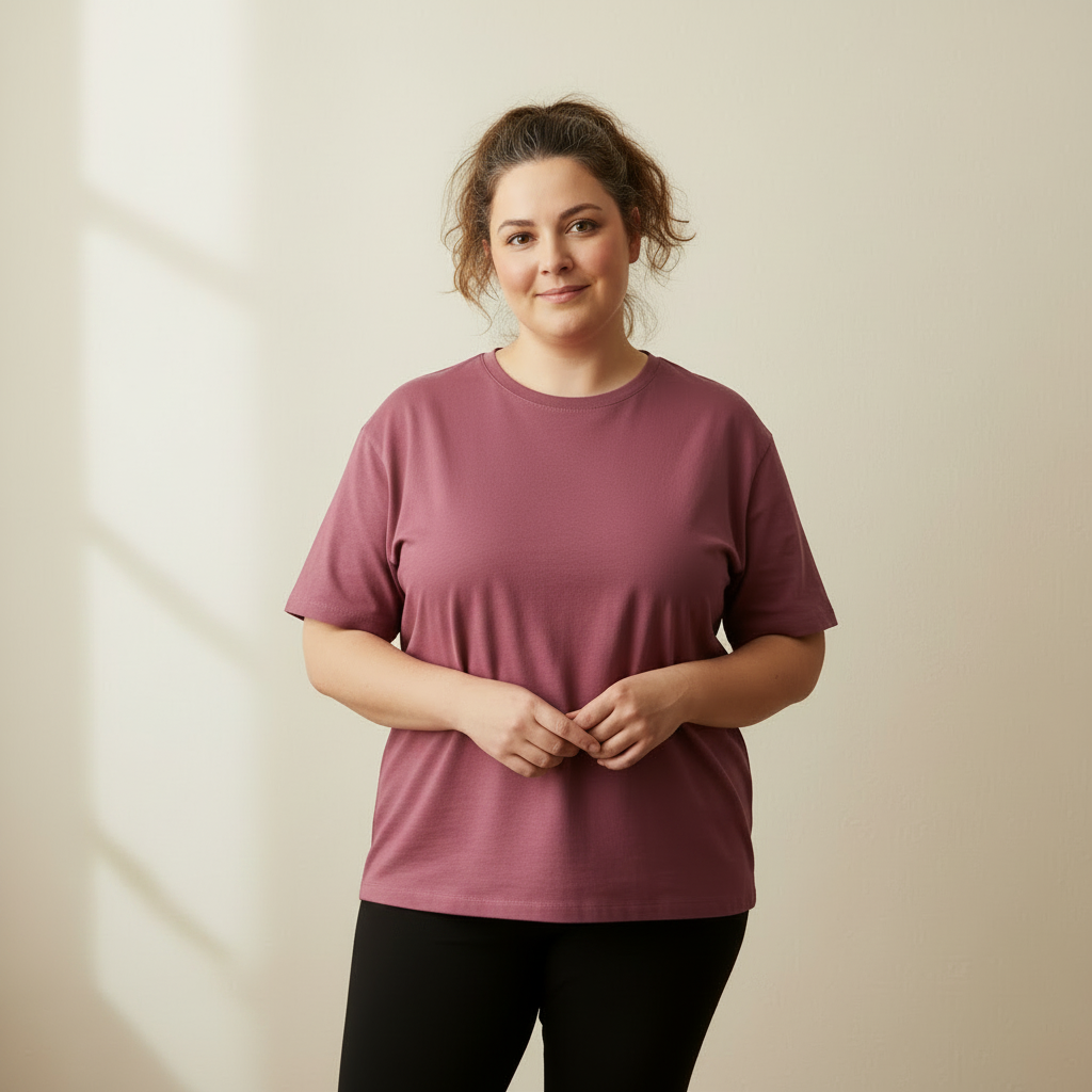 Sample AI visualization of a modest weight-wellness change on a fictional model